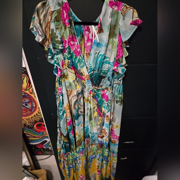 Anthropologie V neck flutter dress - Picture 7 of 8